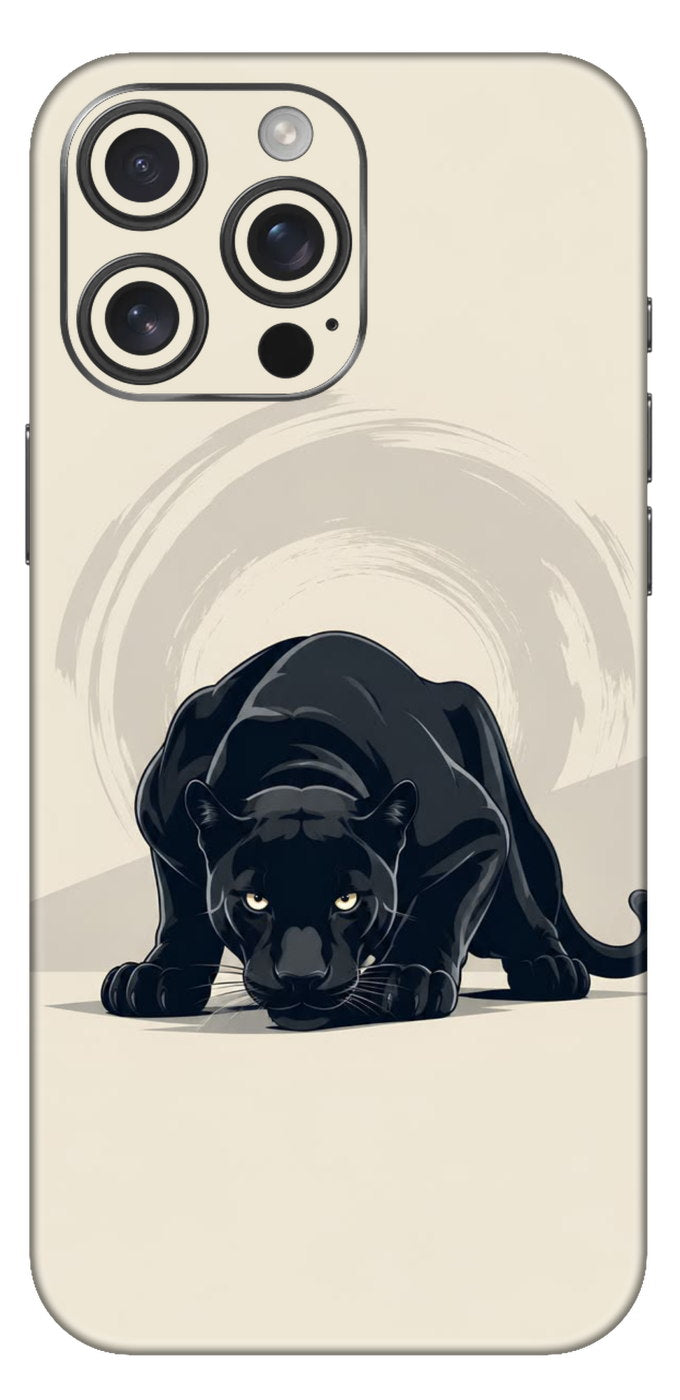 Black Panther Illustrated Mobile Skin
