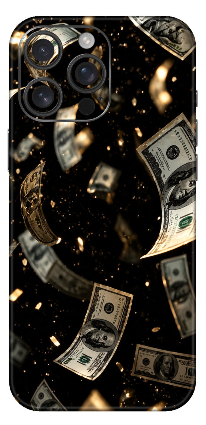Burning Dollar Bills Mobile Skin