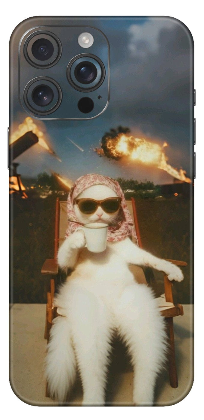 Chilling Amidst Destruction Mobile Skin