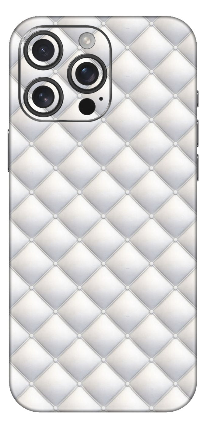 Clean White Weave Mobile Skin