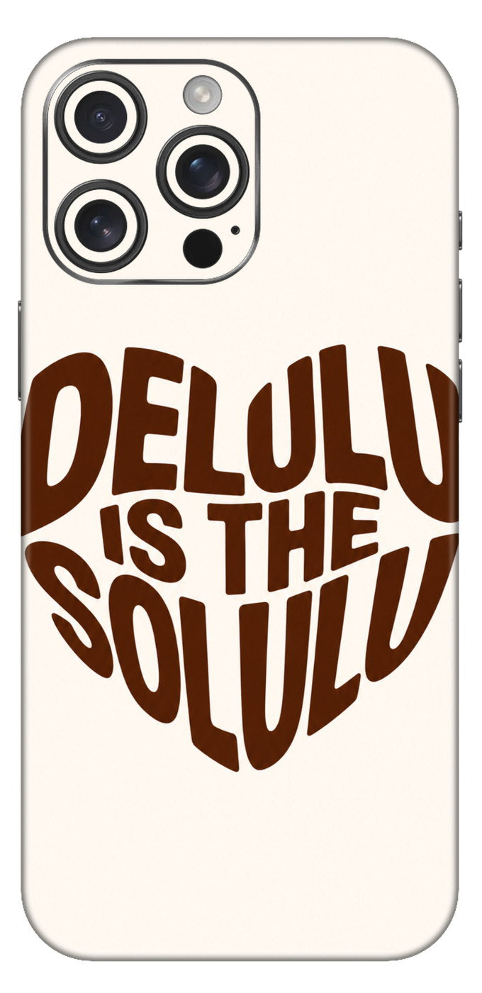 Delulu Is The Solulu Heart Mobile Skin