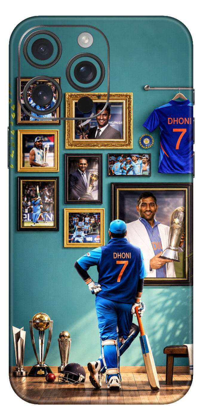 Dhoni Wall Of Champion Mobile Skin