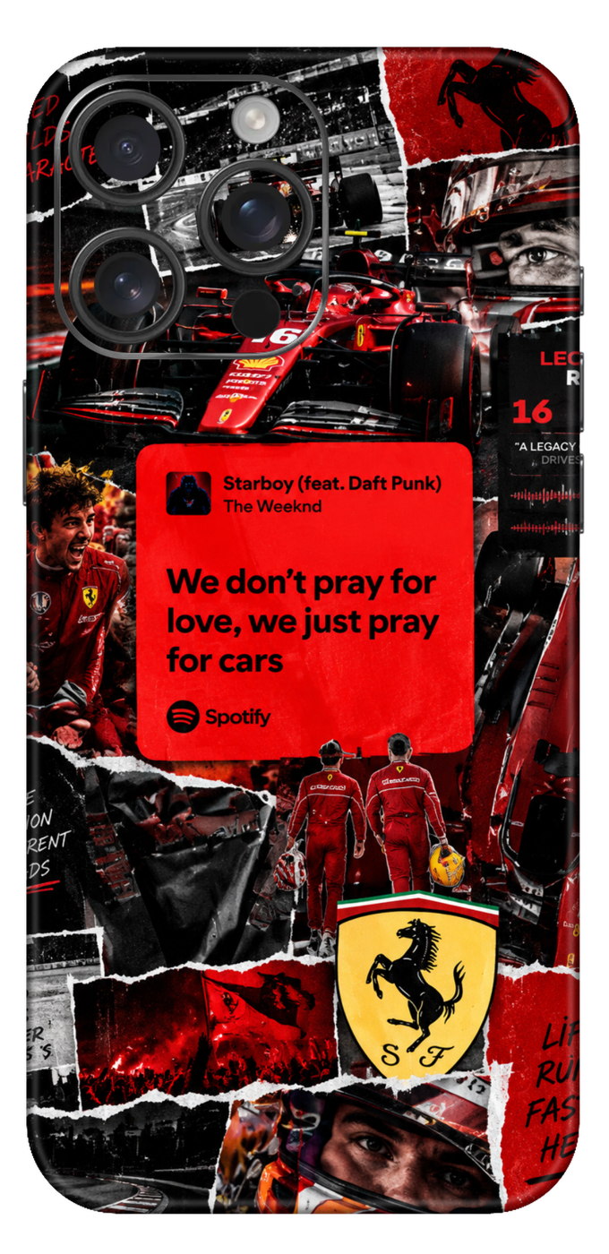 Ferrari Collage Mobile Skin
