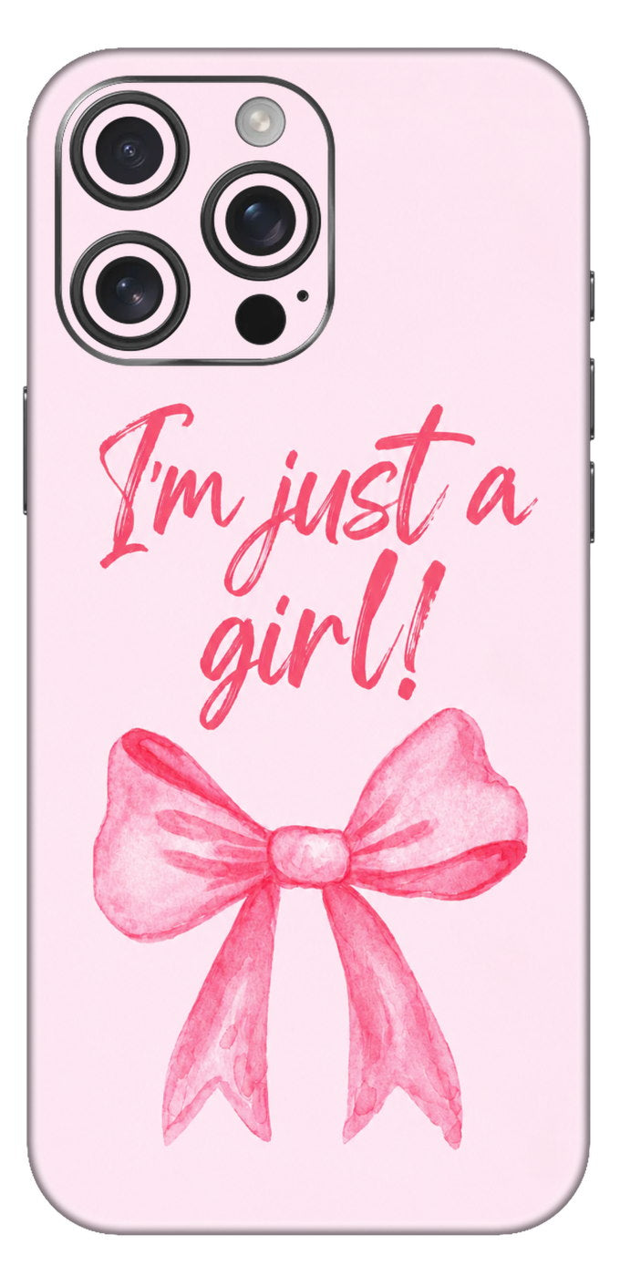 I Am Just A Girl Mobile Skin