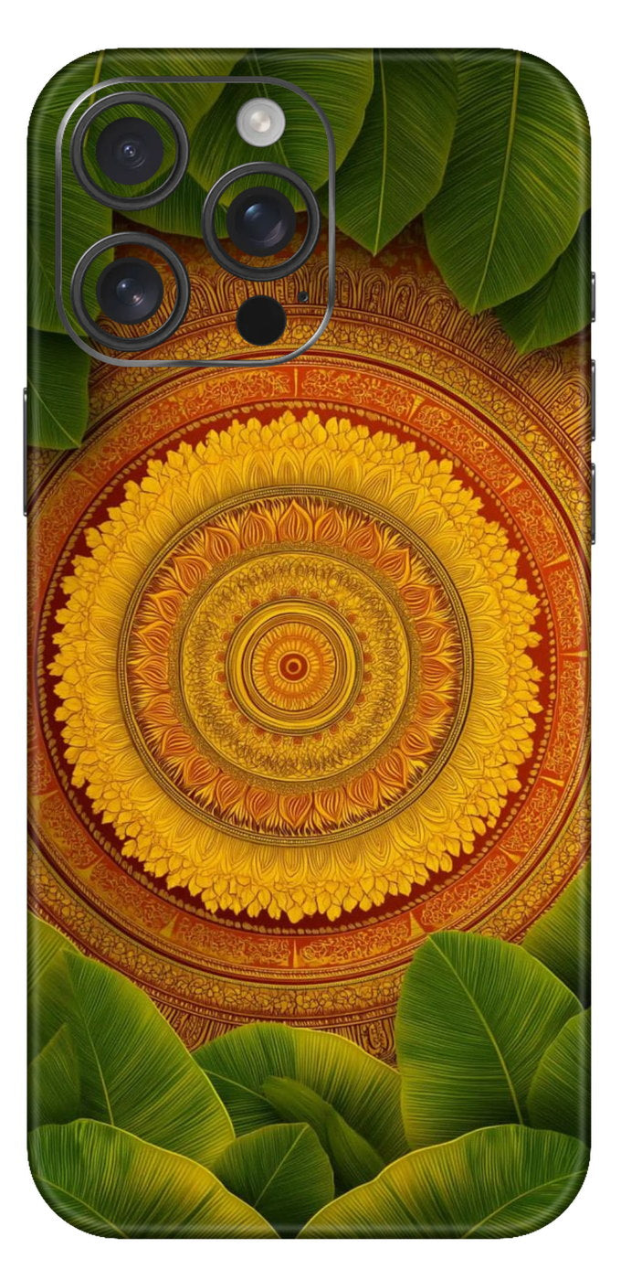 Leaf Flower Mandala Mobile Skin
