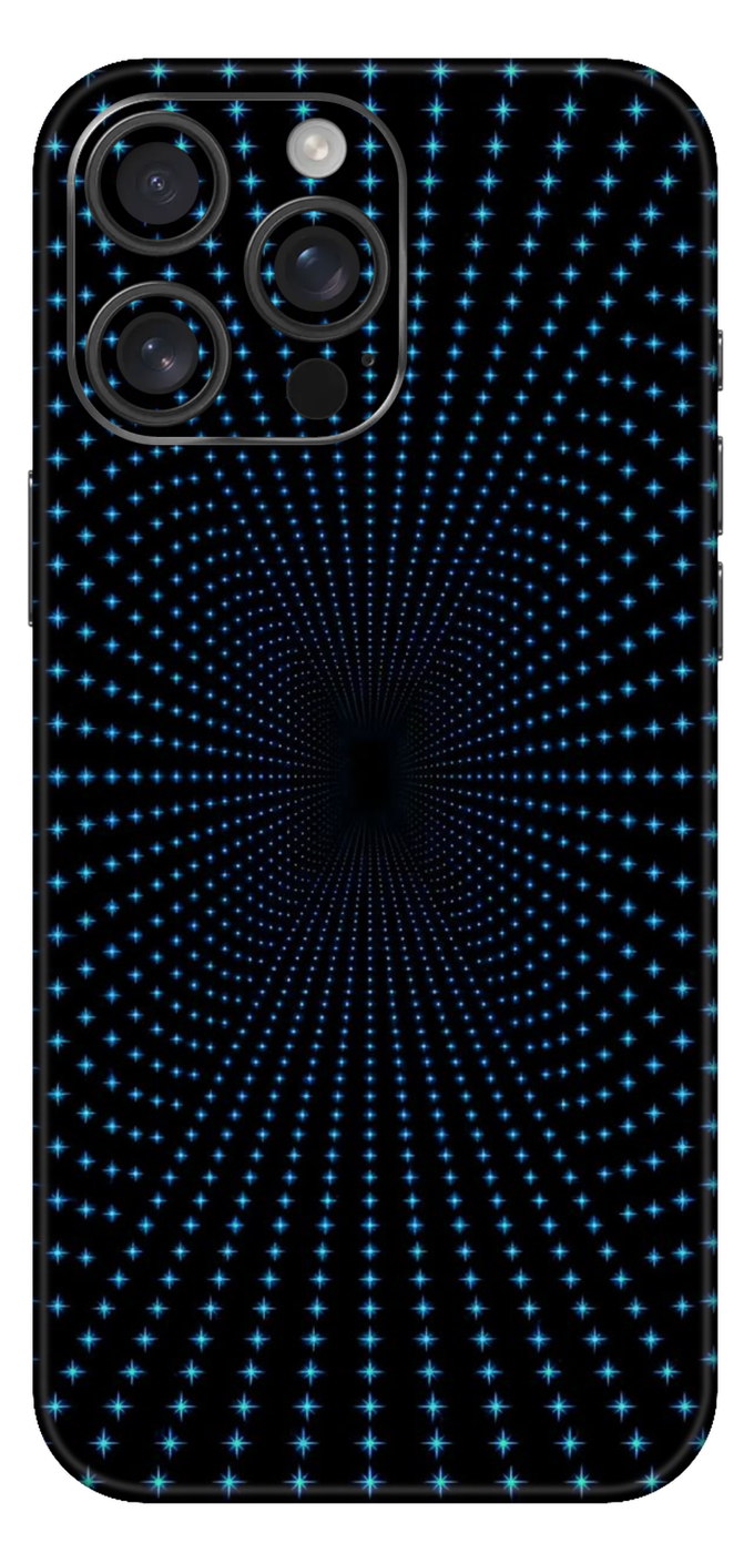 Light Blue Stars Mobile Skin