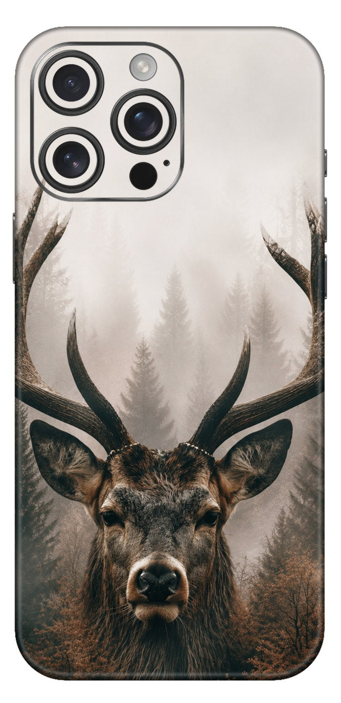 Misty Forest Stag Mobile Skin