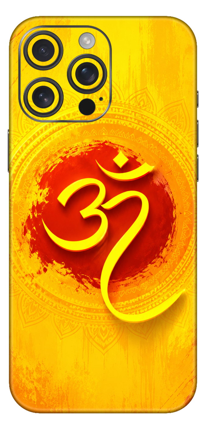 Om In Yellow Mobile Skin