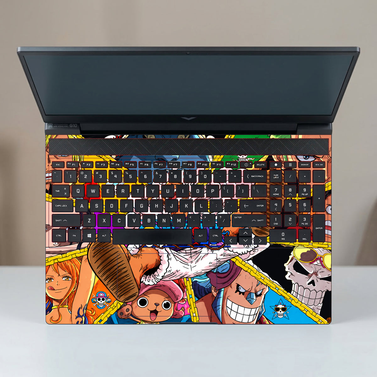 One Piece Pirate Chain Collage Laptop Skin