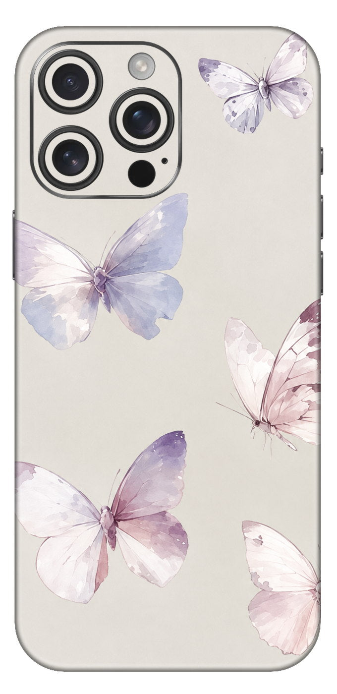 Pastel Butterflies Mobile Skin