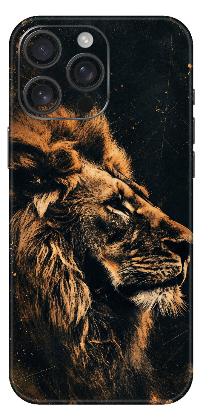 Regal Lion In Bronze Shadows Mobile Skin