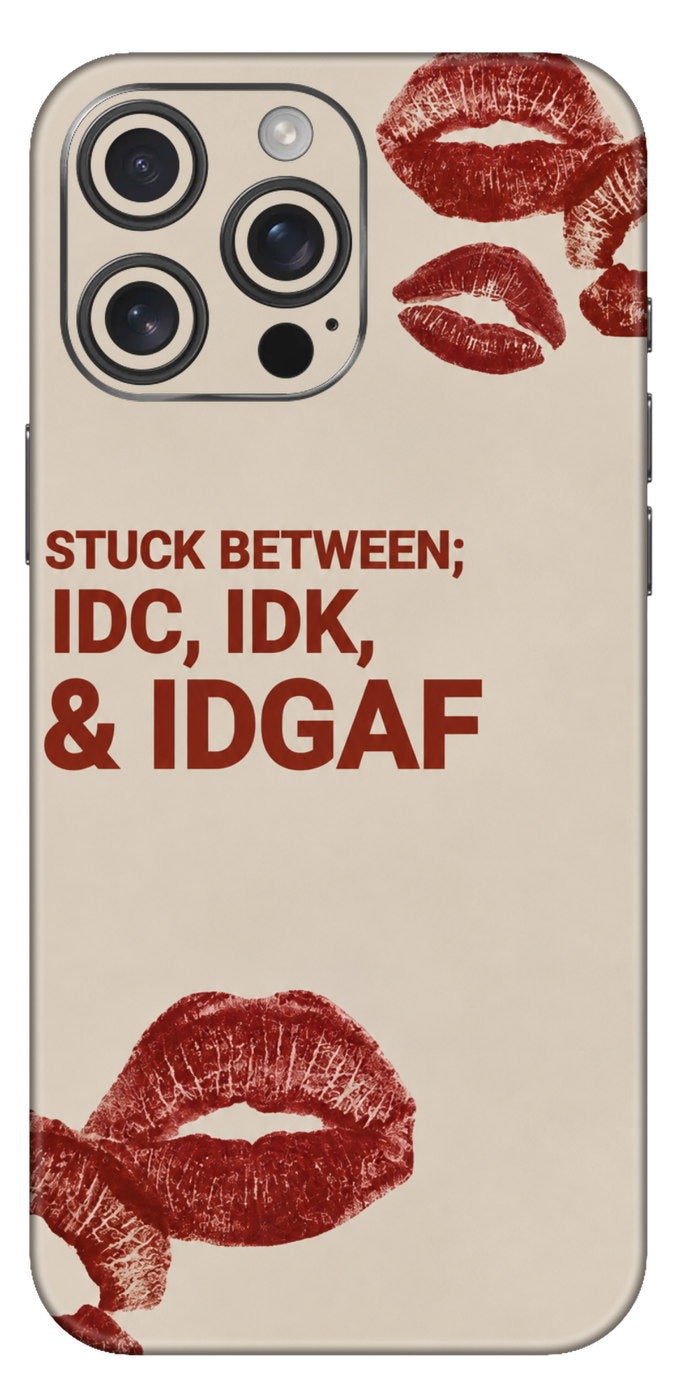 Stuck Between Typogra Mobile Skin