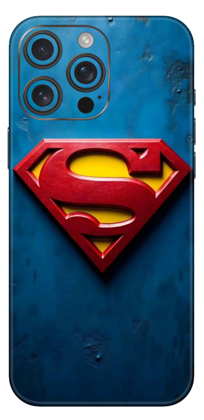 Superman On The Wall Mobile Skin