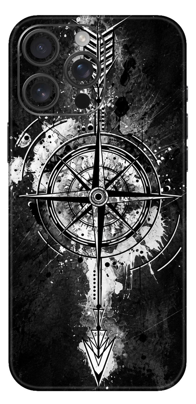 The Grey Compass Mobile Skin
