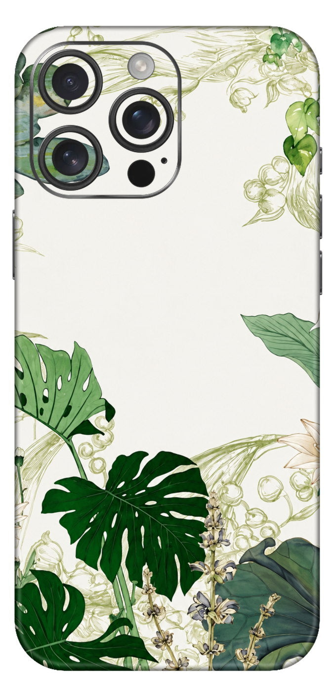 The White Leaf Mobile Skin
