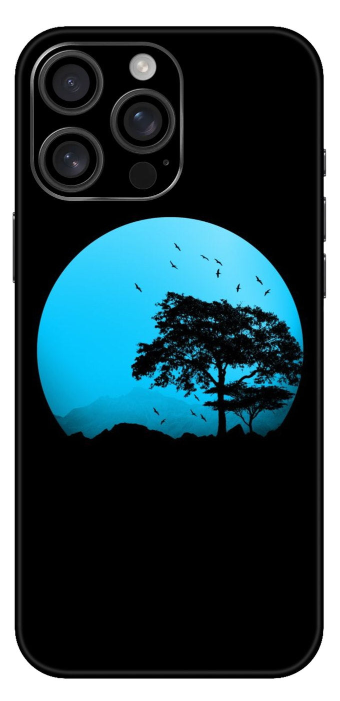 Tree On Moon Silhoutte Mobile Skin