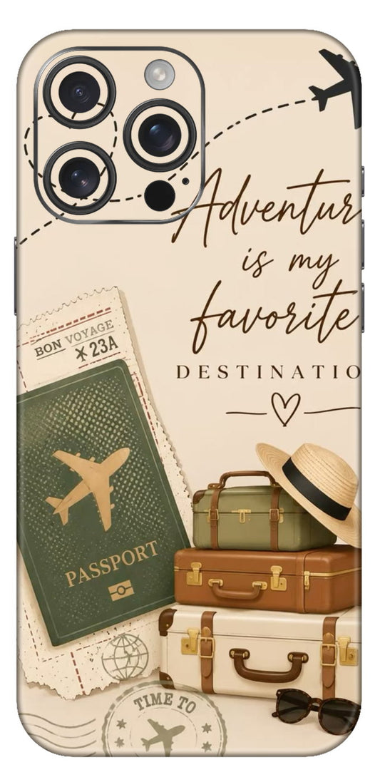 Adventure Is My Favourite Travel Mobile Skin