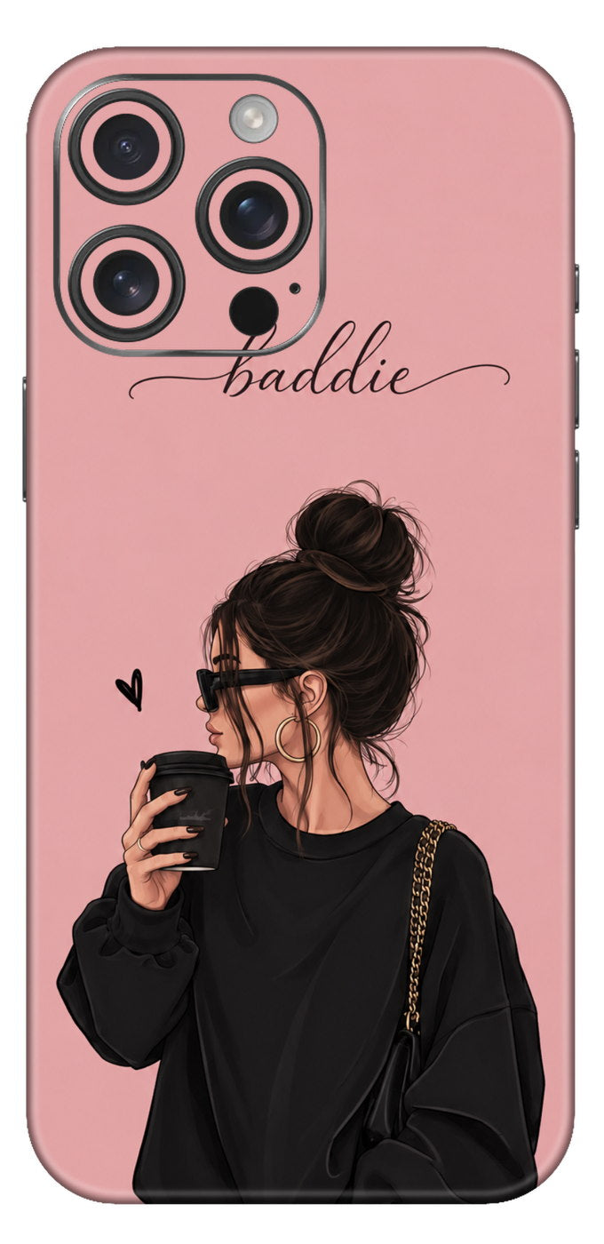 Baddie Pastel Pink Fashion Mobile Skin