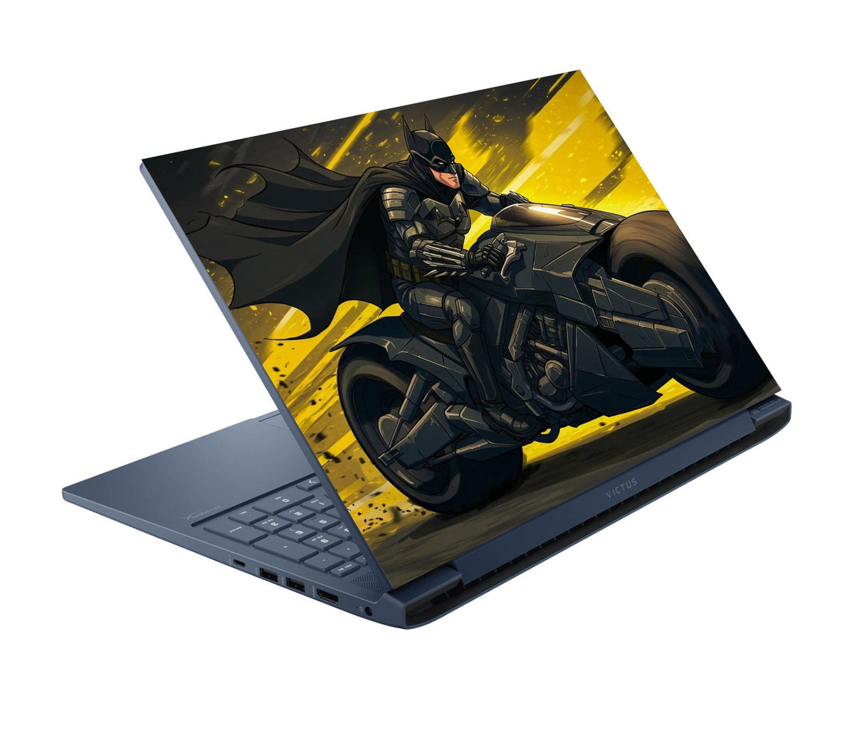 Batman On Batmobile Laptop Skin