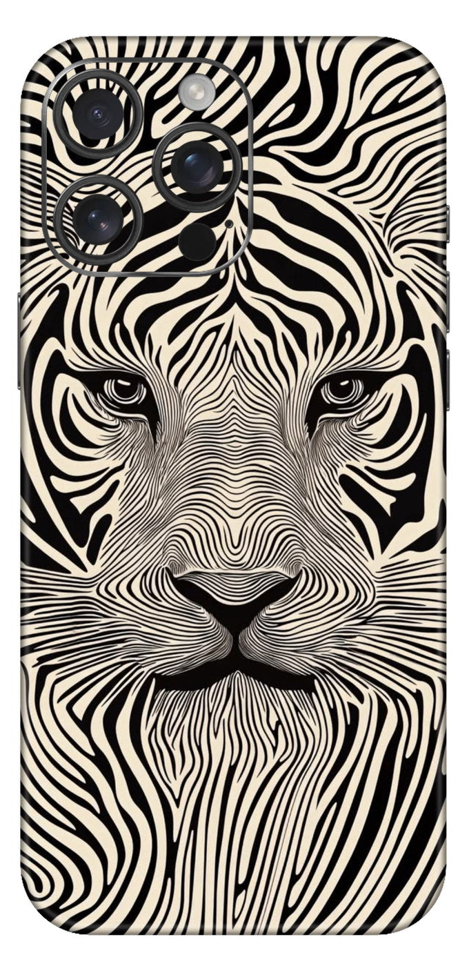 Black And White Tiger Mobile Skin