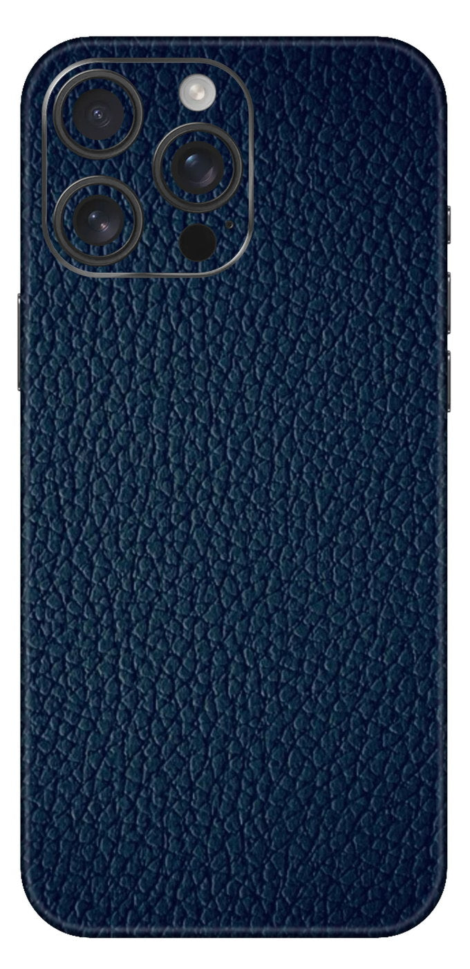 Blue Leather Mobile Skin