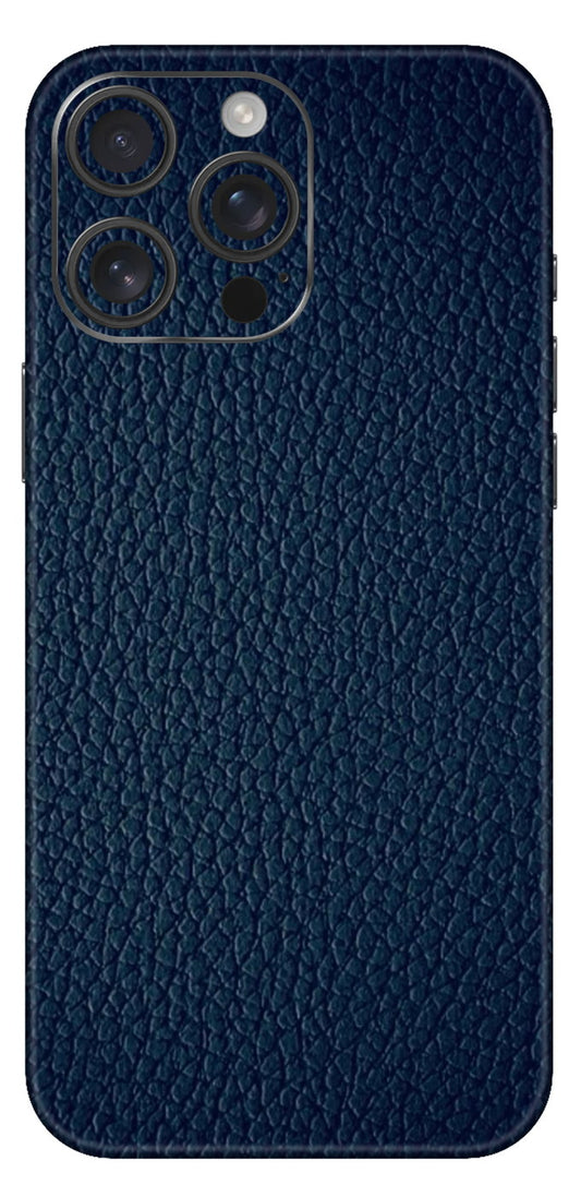 Blue Leather Mobile Skin