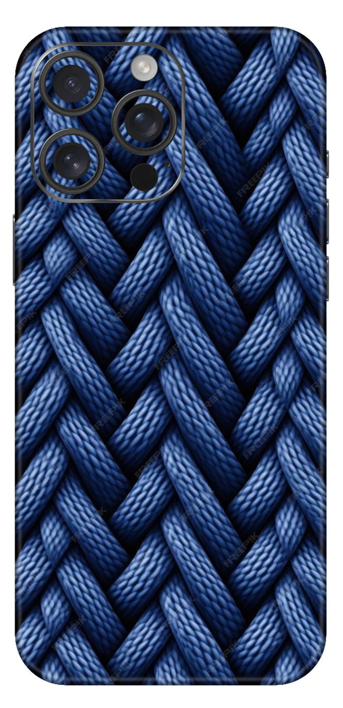 Blue Rope Weave Mobile Skin