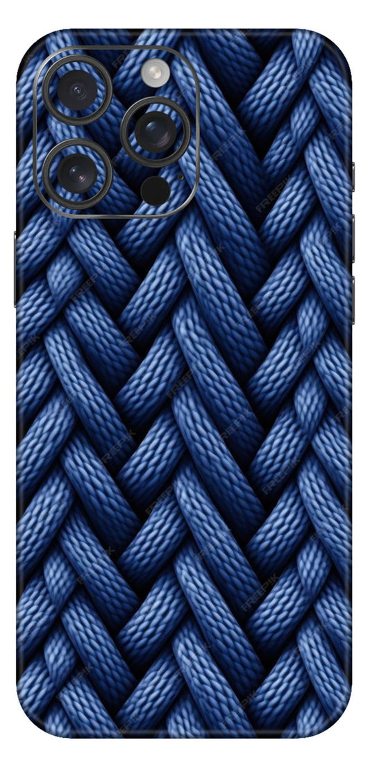 Blue Rope Weave Mobile Skin