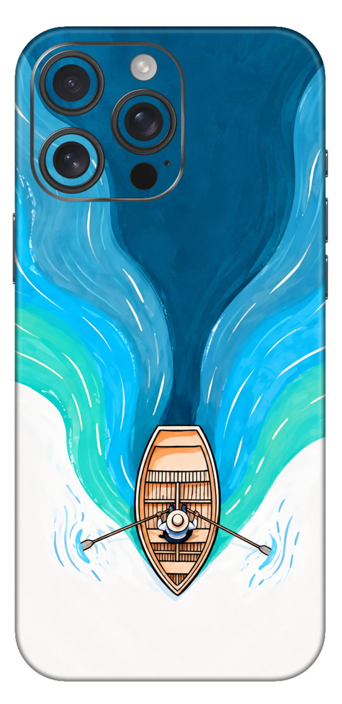 Boat Sailing Through Mobile Skin