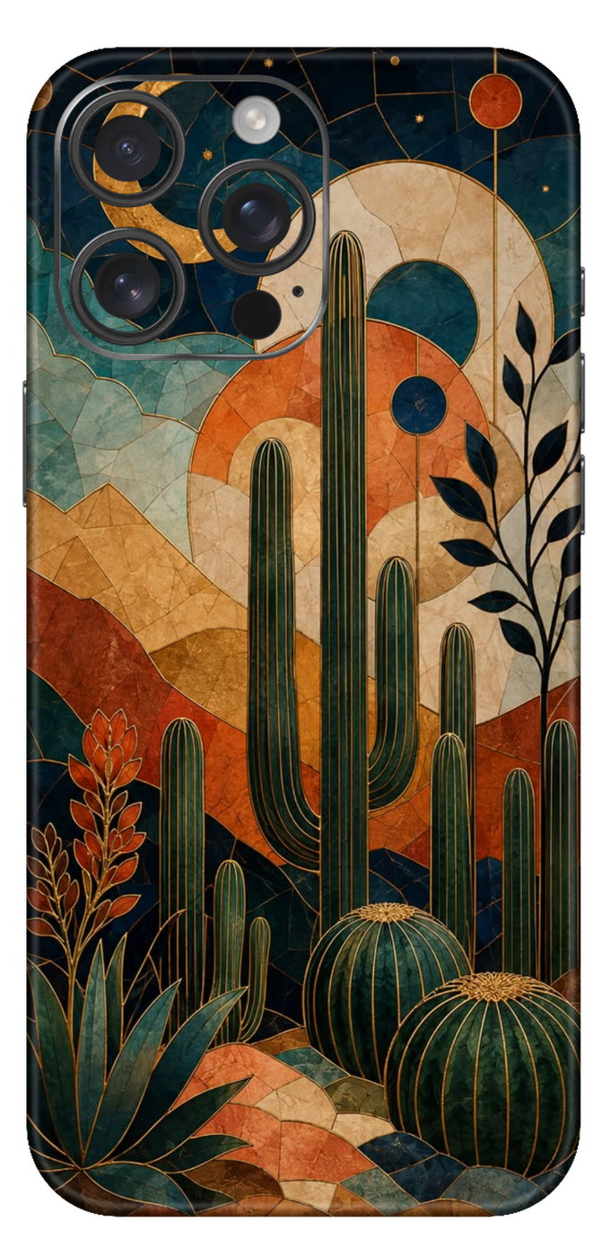 Cactus Abstract Artform Mobile Skin