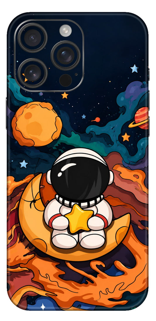Cartoon Astronaut Mobile Skin