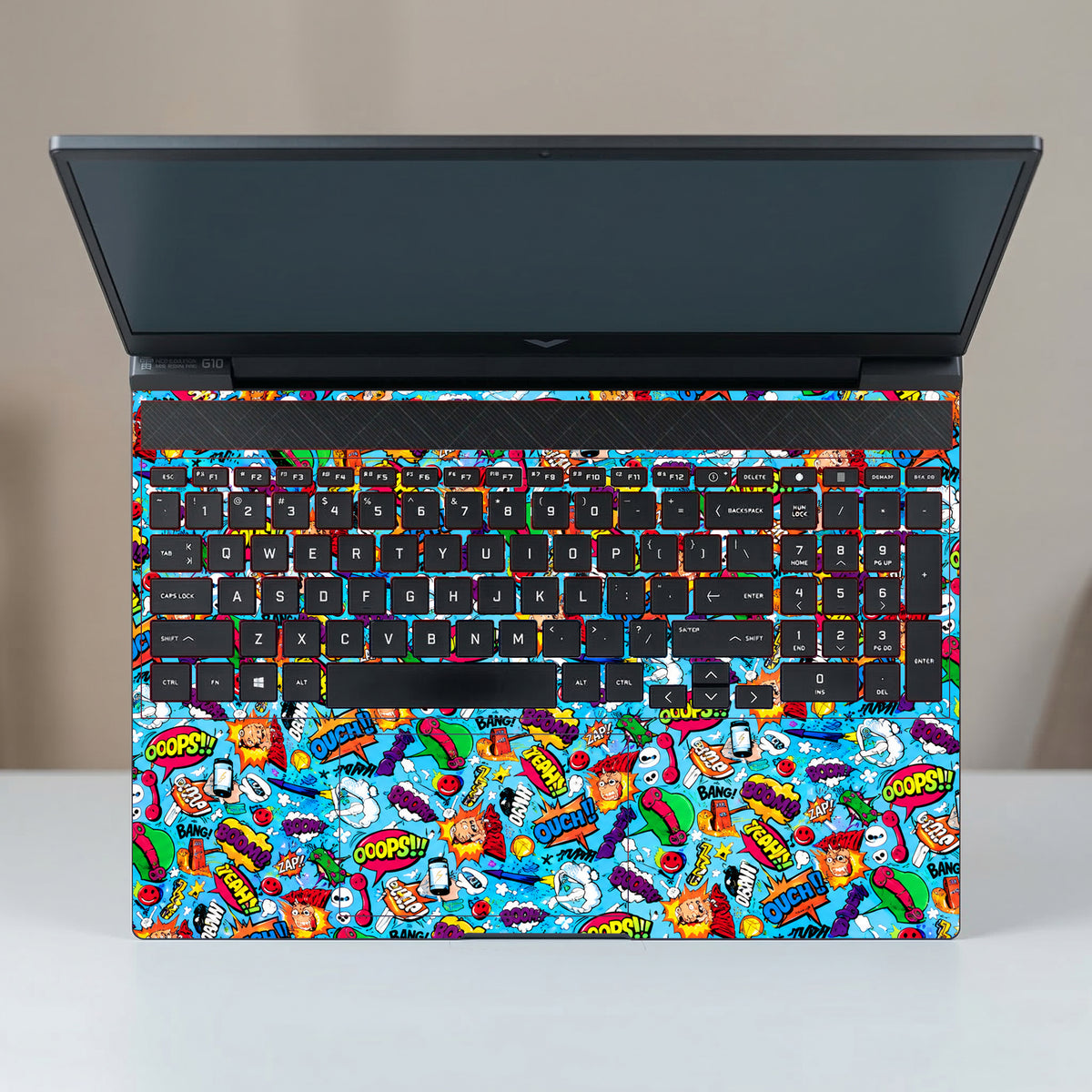 Chaotic Comic Sticker Bomb Wallpaper Laptop Skin