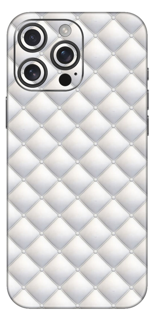 Clean White Weave Mobile Skin