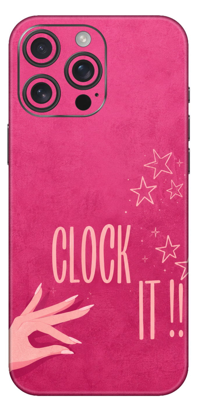 Clock It Mobile Skin