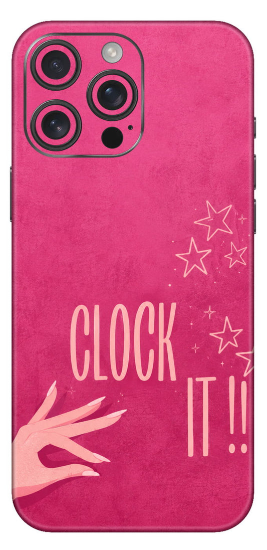 Clock It Mobile Skin