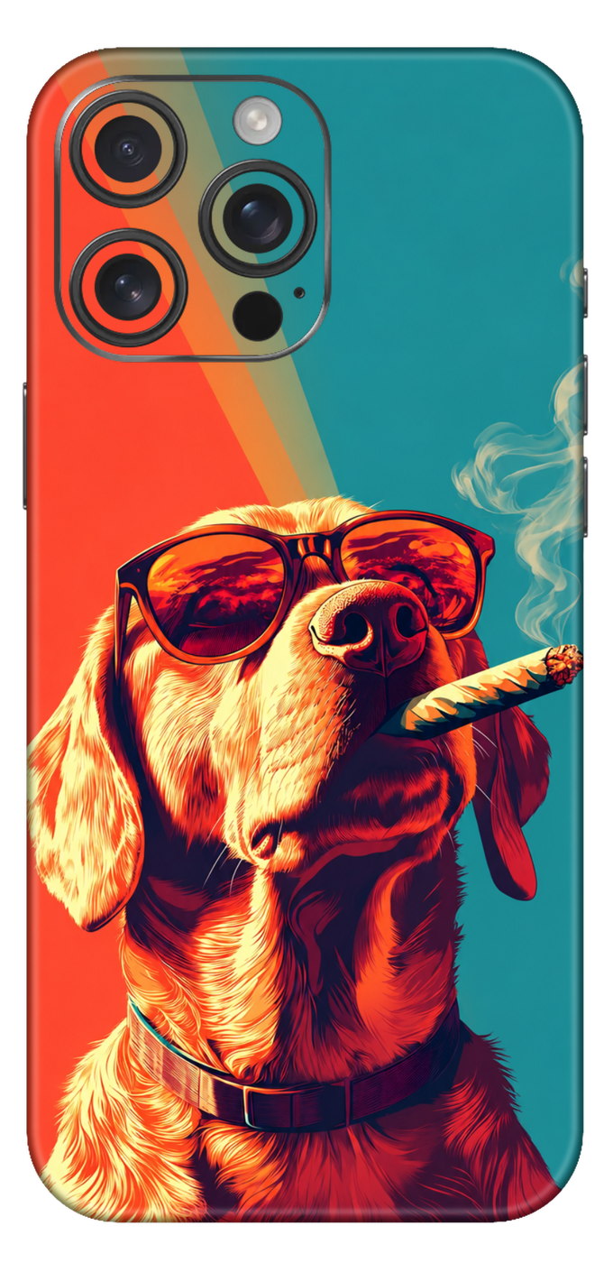 Cool Retriever In Neon Smoke Mobile Skin