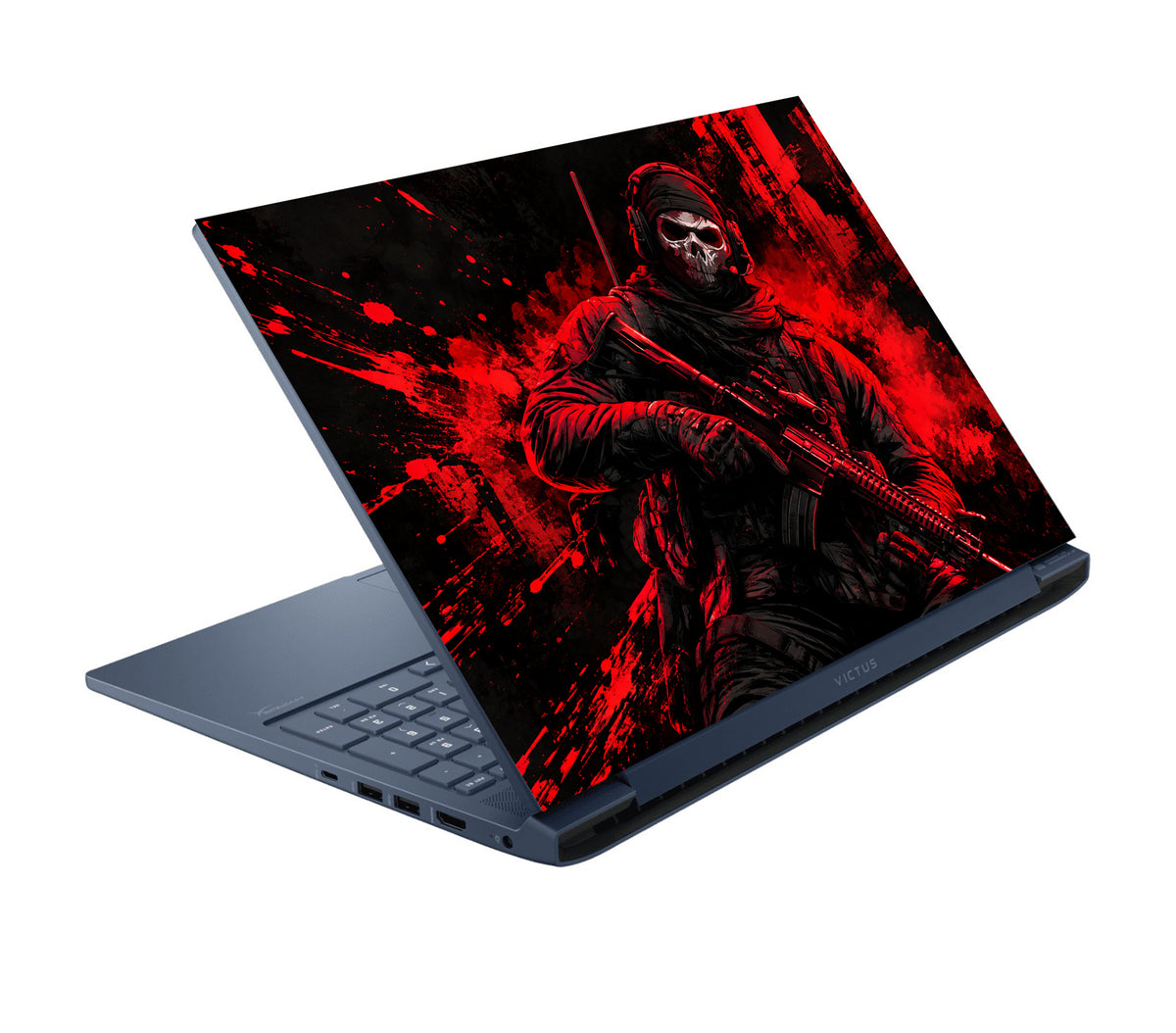Crimson Shadow Tactical Operative Laptop Skin