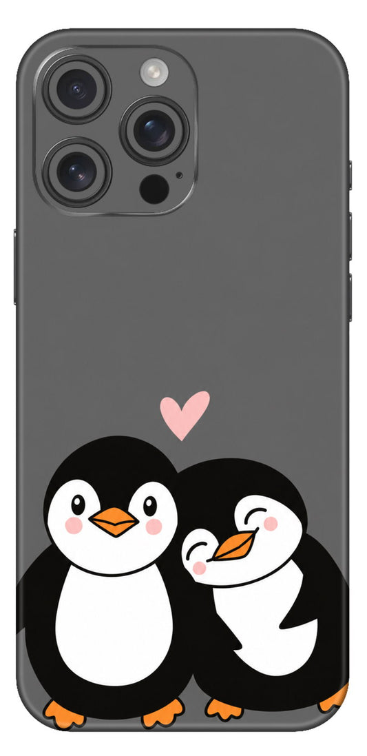 Cuddling Penguin Mobile Skin