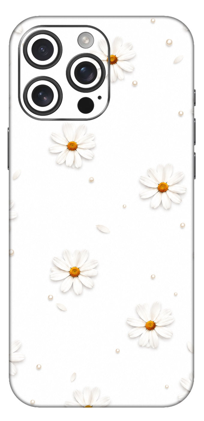 Daisy Floral Pattern Mobile Skin