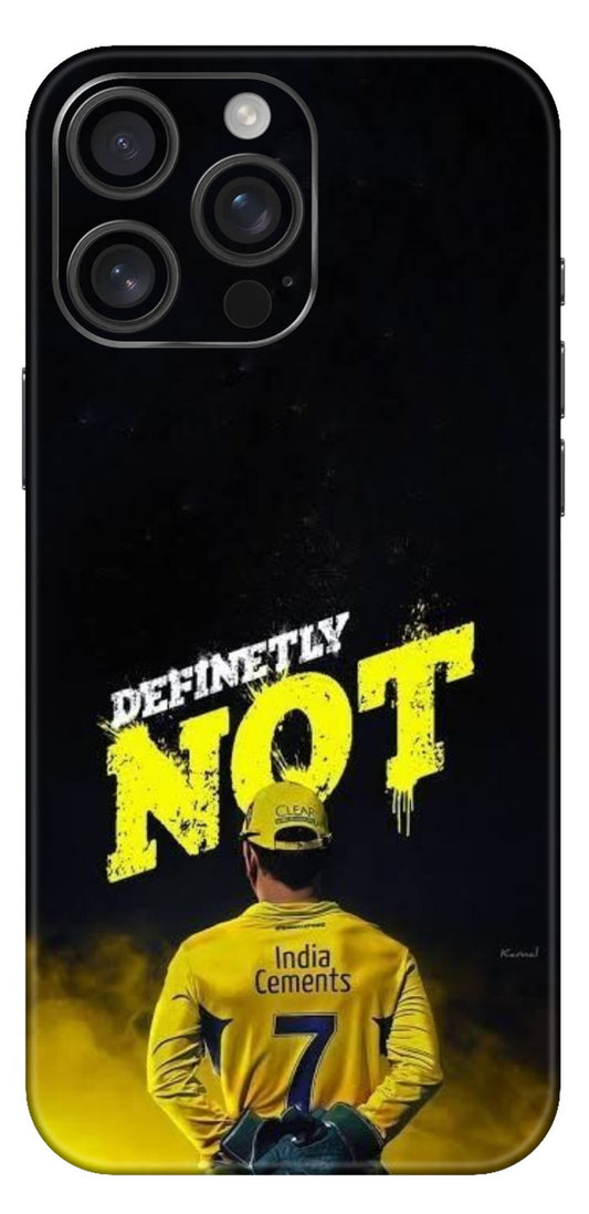 Definitely Not By Dhoni Mobile Skin