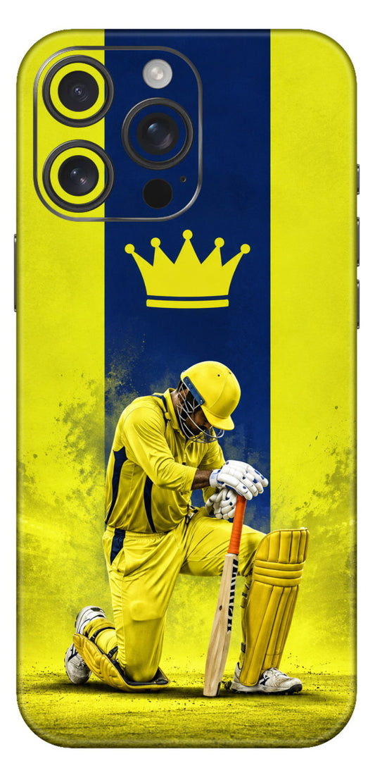 Dhoni In Yellow Mobile Skin