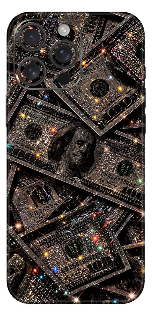 Diamond Dollar Bills Mobile Skin