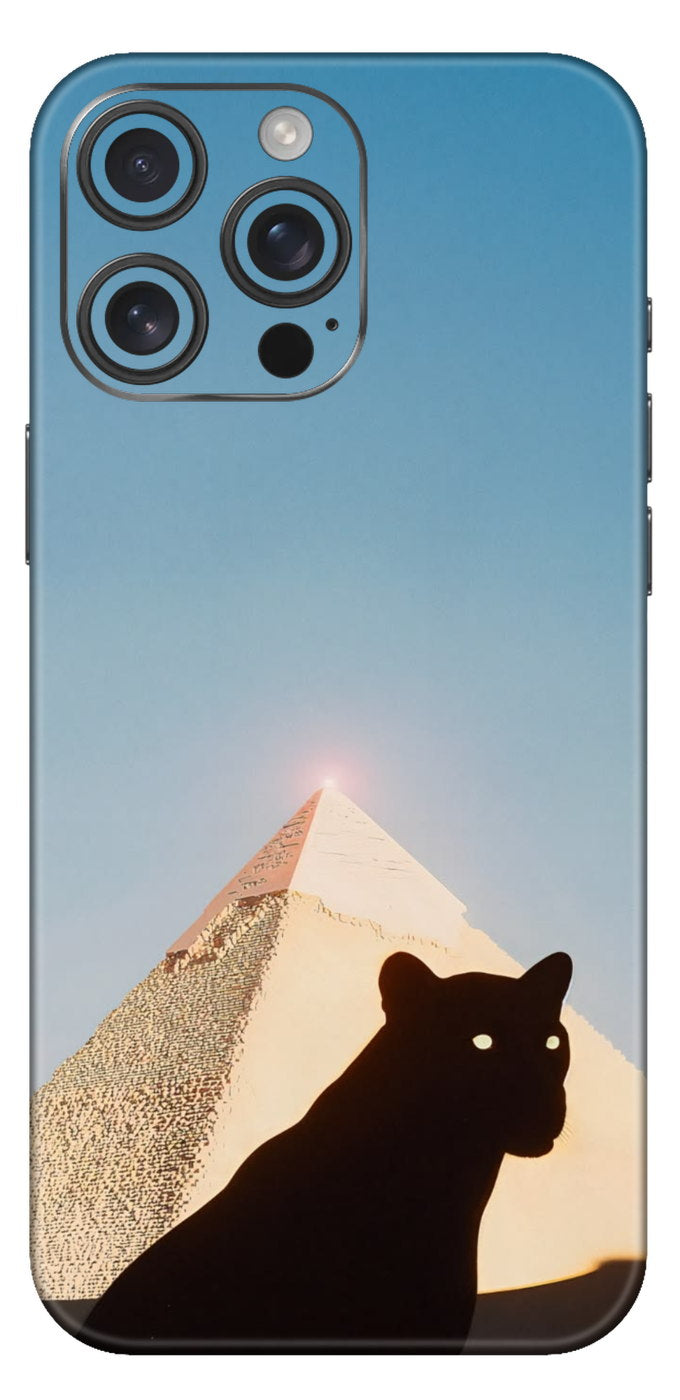 Egypt Pyramid With Cat Mobile Skin