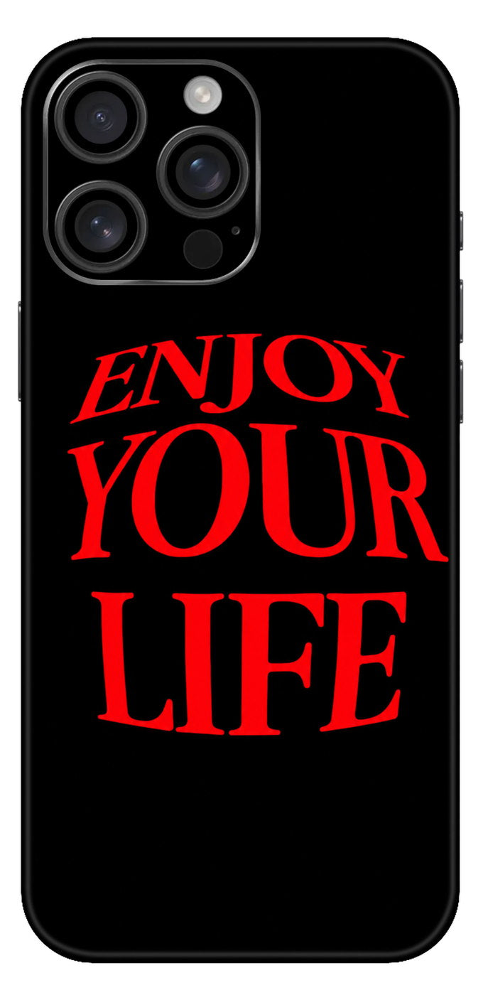 Enjoy Your Life In Red Mobile Skin