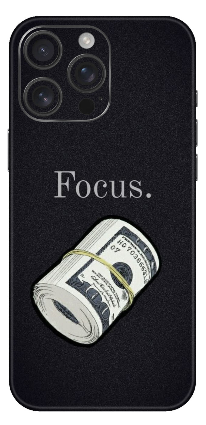 Focus On Dollar Bills Mobile Skin