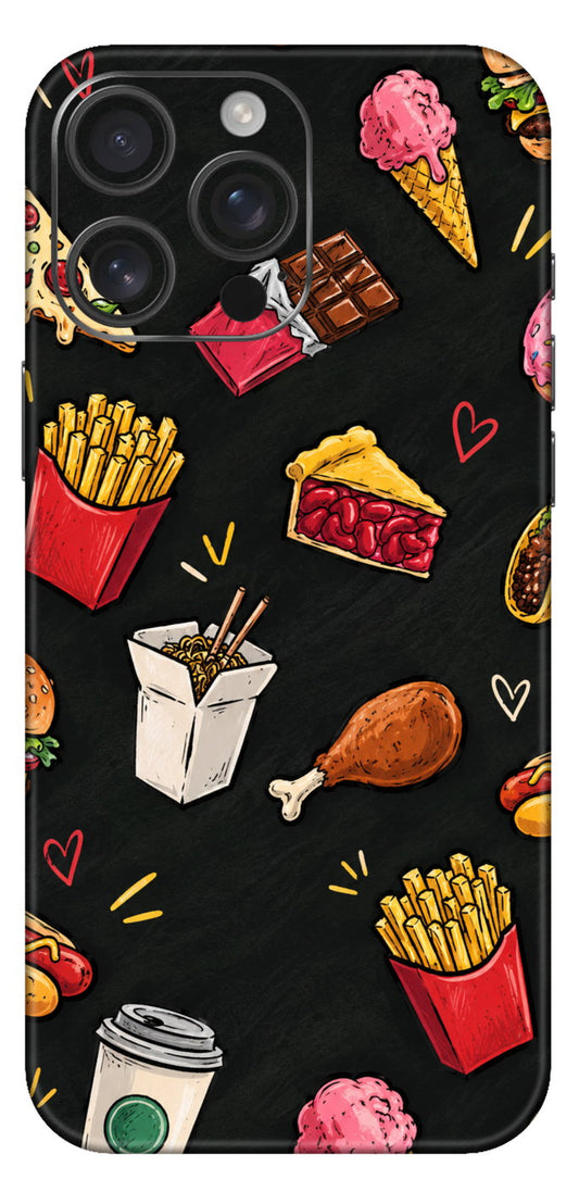 Food Doodle Mobile Skin