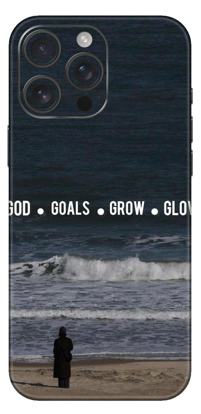 God Goals Grow Glow Mobile Skin