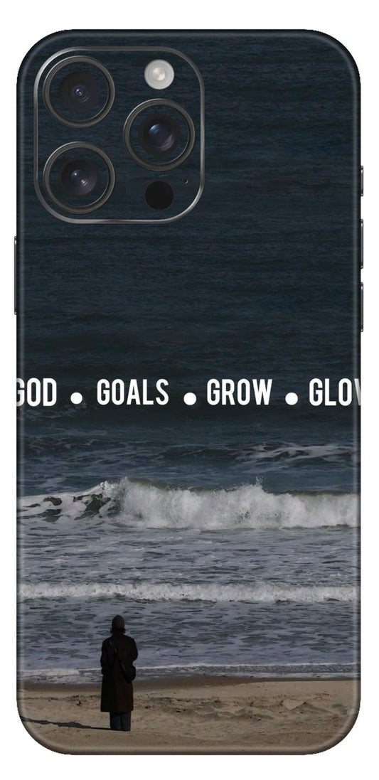 God Goals Grow Glow Mobile Skin