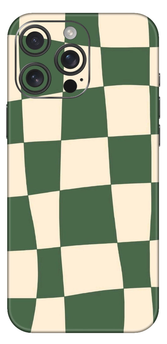 Green Checks Mobile Skin