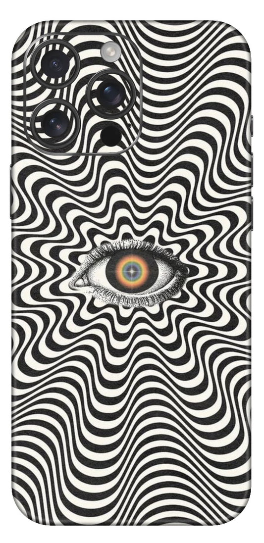 Grey Illusion With Eye In Middle Mobile Skin